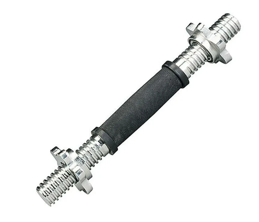 Гриф гантельный, d=25мм, 31см, хром с грипсами SDA-12R (пара)