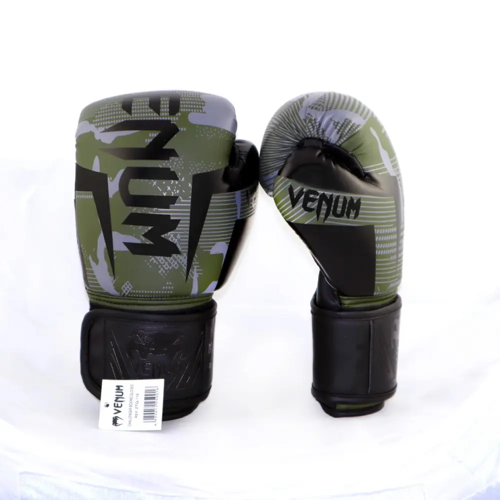 Перчатки боксерские Venum 14oz НФ-1844 Challenger Army Green