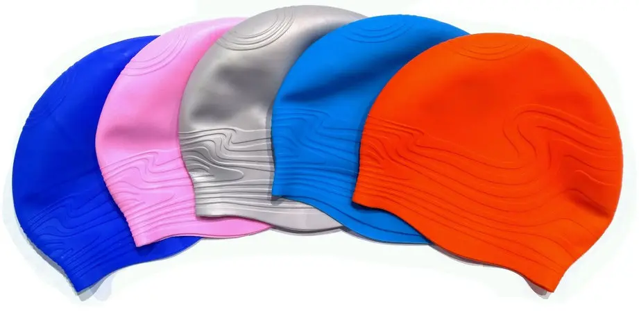 Шапочка д/плавания INDIGO SC301 (силикон) Волна