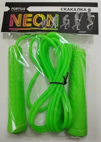 Скакалка ПВХ 300см Fortius Neon в ассортименте (сумка)