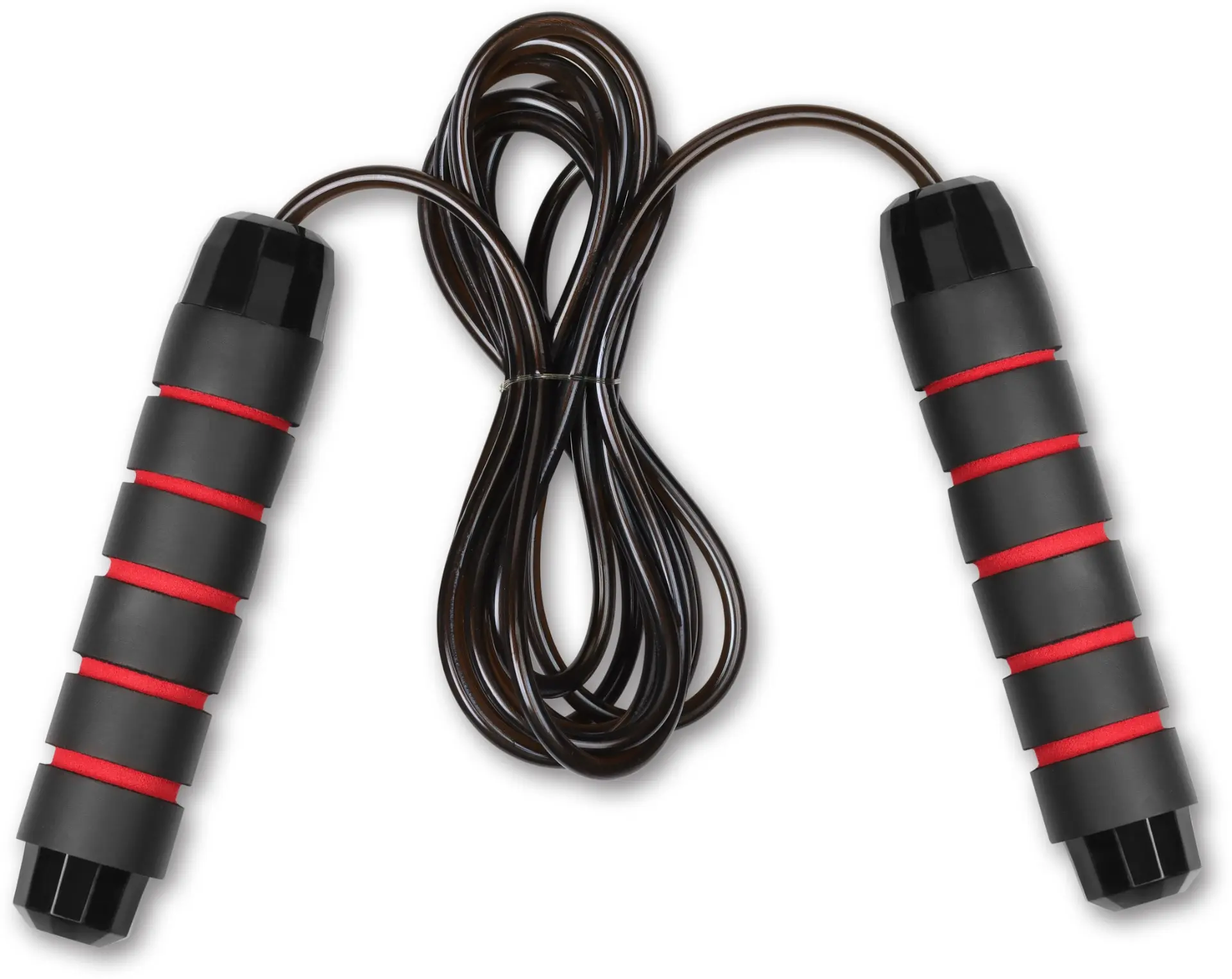 Скакалка ПВХ 280см стальной шнур в оплётке IN282