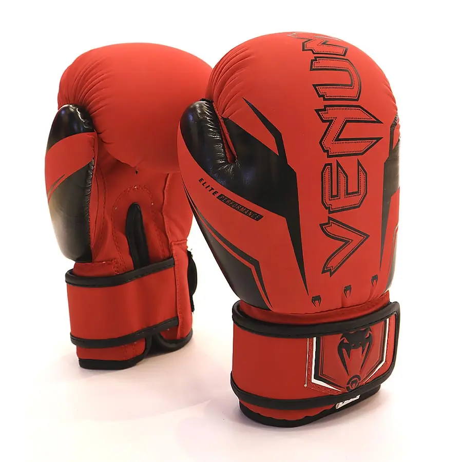 Перчатки боксерские Venum 10oz НФ-7927 красный детские Elite EVO (PK)