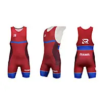 Трико борцовское RAGE Wrestling красный