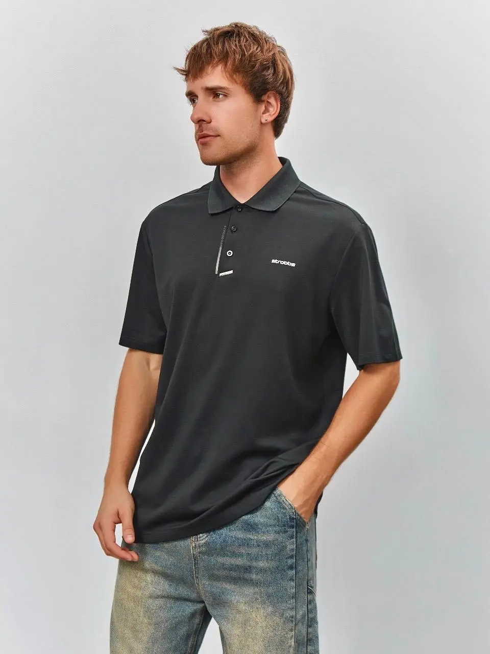 Футболка мужская поло "Strobbs" E2371-1