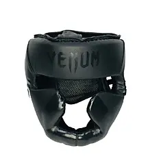 Шлем боксерский Venum НФ-674 к/з закрытый черный